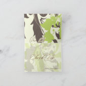 Feuilles ornementales / Vert + Marron / Cartes de  (Intérieur)