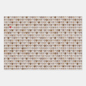 Feuilles papier à enveloppement couleur mains ILY (Devant)