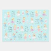 Feuilles papier à envelopper Blonde Ballerina (Devant)