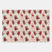 Feuilles papier de Motif d'horreur de crime réel (Devant)