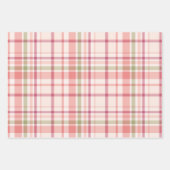 Feuilles papier d'emballage à motifs floraux rose  (Devant 2)