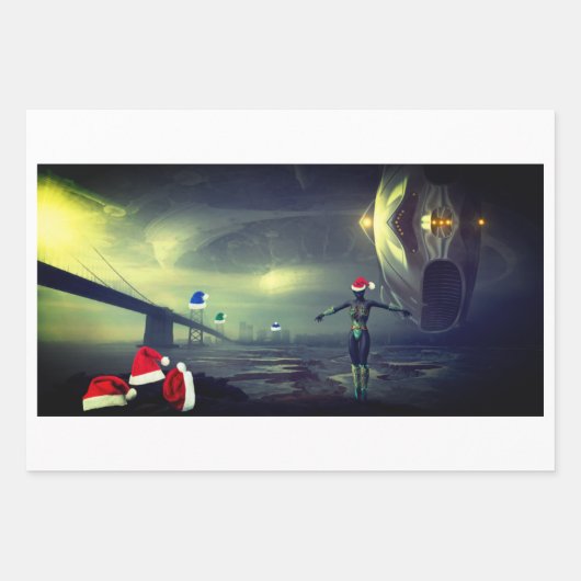 Feuilles papier d'emballage Alien (Devant)