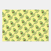 Feuilles papier d'emballage de Noël à l'avocat ver (Devant 2)