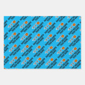 Feuilles papier d'emballage de Noël de basket-ball (Devant 3)