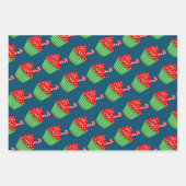 Feuilles papier d'emballage de Noël de cupcake mig (Devant 2)