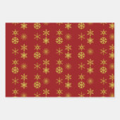 Feuilles papier d'emballage de vacances en or de l (Devant 2)