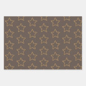 Feuilles papier d'emballage de vacances en or de l (Devant)