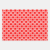Feuilles papier d'emballage du drapeau canadien (Devant)