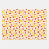 Feuilles papier d'emballage en citron rose (Devant)