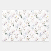 Feuilles papier d'emballage fleur sauvage (Devant)