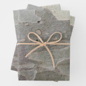 Feuilles papier d'emballage motif d'écorce d'arbre (En situation)