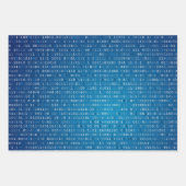 Feuilles papier d'enrobage de code binaire (Devant 2)