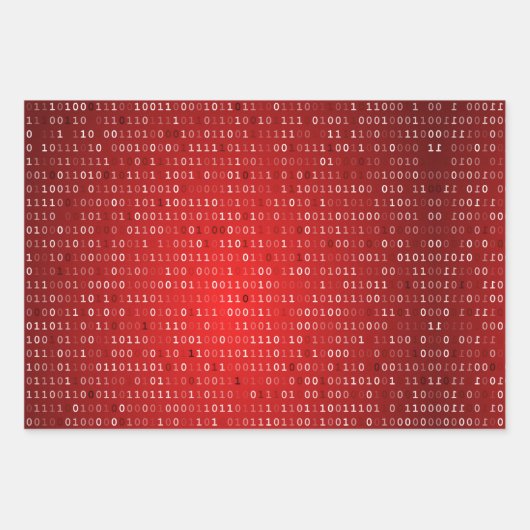 Feuilles papier d'enrobage de code binaire (Devant)