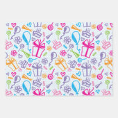 Feuilles papier d'enveloppement amusant d'annivers (Devant)