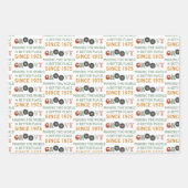 Feuilles papier d'enveloppement d'anniversaire des (Devant 3)