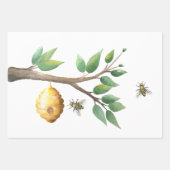 Feuilles papier d'enveloppement de Baby shower d'a (Devant)