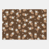 Feuilles papier d'enveloppement de Baby shower de (Devant 3)