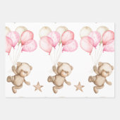 Feuilles papier d'enveloppement de Baby shower d'o (Devant)