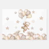 Feuilles papier d'enveloppement de Baby shower d'o (Devant)