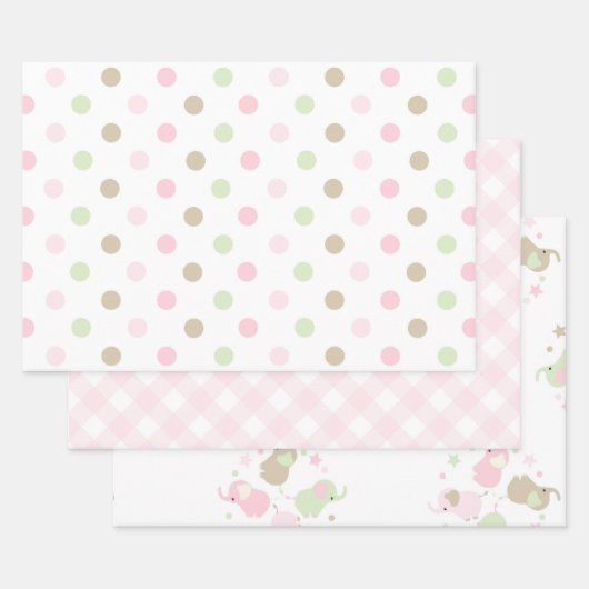 Feuilles papier d'enveloppement de Baby shower mig (Lot)
