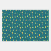 Feuilles papier d'enveloppement de cadeau pour le  (Devant 3)