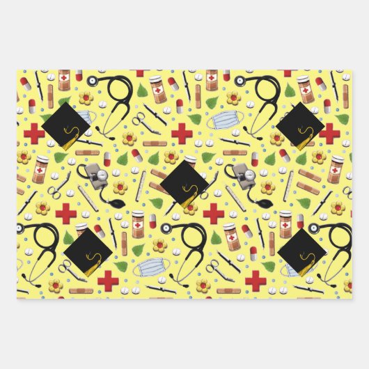 Feuilles papier d'enveloppement de cadeaux pour in (Devant)