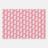 Feuilles papier d'enveloppement de chats de Noël (Devant 2)