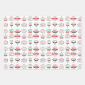 Feuilles papier d'enveloppement de collection de p (Devant)