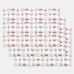 Feuilles papier d'enveloppement de collection de p