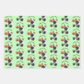 Feuilles papier d'enveloppement de fête d'annivers (Devant)