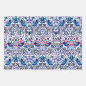 Feuilles papier d'enveloppement de fraises William (Devant 2)