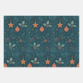 Feuilles papier d'enveloppement de Noël 2026 (Devant)