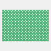 Feuilles papier d'enveloppement de Noël motif pois (Devant 2)