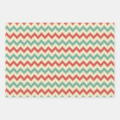 Feuilles papier d'enveloppement de Noël trio rétro (Devant 3)