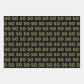 Feuilles papier d'enveloppement du 50e anniversair (Devant 3)