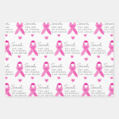 Feuilles papier d'enveloppement du cancer du sein (Devant)