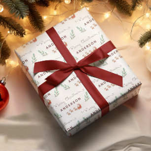 Feuilles papier d'enveloppement du pôle Nord père 