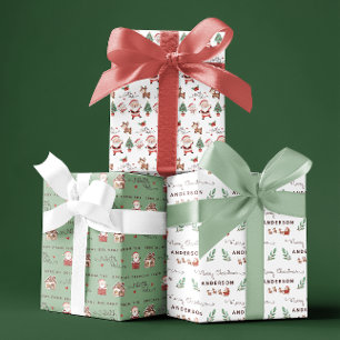 Feuilles papier d'enveloppement du pôle Nord père 