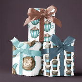 Feuilles papier d'enveloppement en latte de café