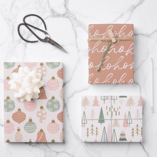 Feuilles papier d'enveloppement Festive (Recto)