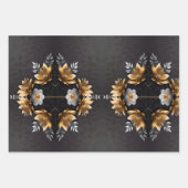 Feuilles papier d'enveloppement Mariage Gold et Sl (Devant 3)