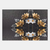 Feuilles papier d'enveloppement Mariage Gold et Sl (Devant 2)