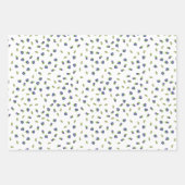 Feuilles papier d'enveloppement Motif de bleuets d (Devant 3)