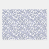 Feuilles papier d'enveloppement Motif de bleuets d (Devant 2)
