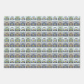 Feuilles papier d'enveloppement Motif de voiture (Devant)