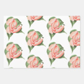 Feuilles papier d'enveloppement Rose (Devant 3)