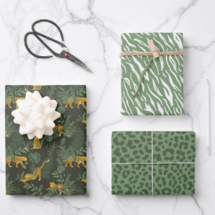 Feuilles papier Empreinte de léopard Safari