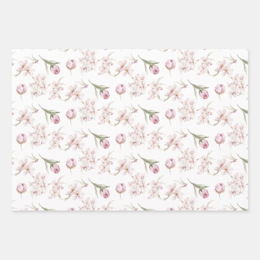 Feuilles papier enveloppant en fleurs de cerisier (Devant 3)
