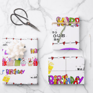 Feuilles papier enveloppantes Saint-Valentin