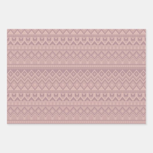 Feuilles papier Mauve Geo Wrapping (Devant 3)